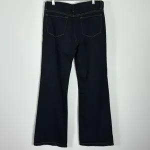 J Brand Women’s Wide Leg Flare Jeans Black W/ Contrasting Stitching Size 27‎ thumbnail 9
