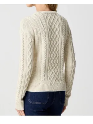 J.Crew cable-knit crewneck sweater thumbnail 2