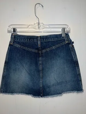 Abercrombie & Fitch Dark Blue Denim Mini Skirt Size 00 0417267 thumbnail 3