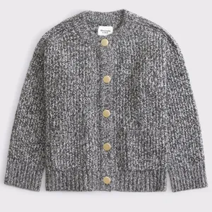 Abercrombie and Fitch- Casual crewneck cardigan with metallic details thumbnail 4
