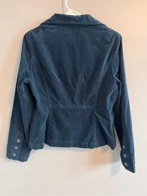 Valerie Stevens Navy Corduroy Blazer Jacket Size‎ Small thumbnail 4