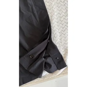 Athleta Black Wide Leg Side Zip Trousers Snap side Pants Size 4 thumbnail 3