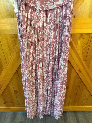 Premier Amour Pink Floral Off-the-Shoulder Pleated Maxi Dress NWT Size 18 (7675) thumbnail 8