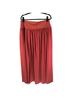Halara Breezeful High Waisted Split 2-in-1 Flowy Quick Dry Maxi Skirt Red XL thumbnail 4
