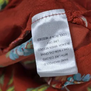 Daniel Rainn Rust Floral Sleeveless Crochet Lace Trim‎ Blouse Top D15302PR1 M thumbnail 5