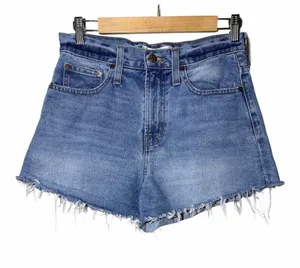 Madewell “The Perfect Jean Short” High-Rise Denim Shorts, size 25 thumbnail 1