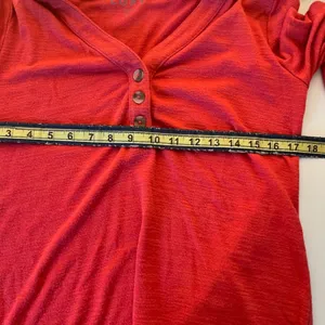 LOFT Women's Long-Sleeve Top Size M Red thumbnail 6