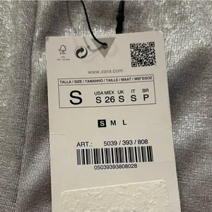 ZARA Silver Shimmer Stretchy Pull On Wide Leg Pants Size Small New with Tags thumbnail 4