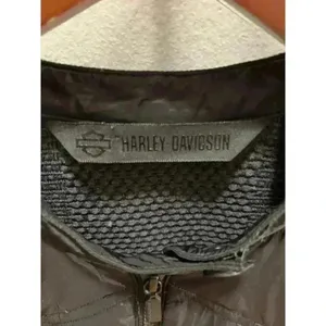 Harley Davidson Women's Full Zip Mesh Jacket Black M Size M thumbnail 3