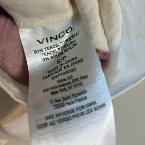 VINCE Floral Twist Front Maxi Skirt Abstract White Draped Resort Women’s Small thumbnail 9