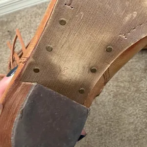 Sam Edelman Louie Camel Brown Tassels Leather Booties Western Ankle Boot Size 8 thumbnail 9