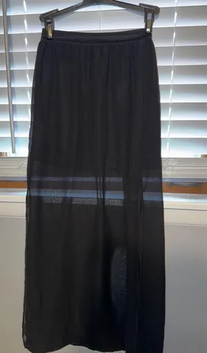 H&M Maxi Skirt Black thumbnail 1