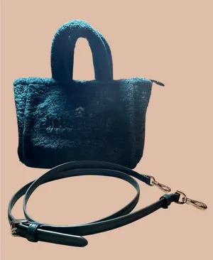Kate Spade New York Teal Furry Small Tote/Crossbody Bag thumbnail 1