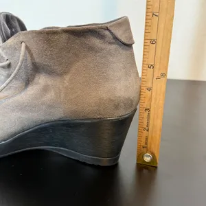 Dansko Suede Leather Lace‎ Up Wedge Ankle Boots Gray Women 41 US 10.5 11 thumbnail 15