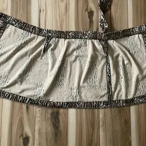 Faux fur tie skirt, handmade Brown Size 4 thumbnail 3