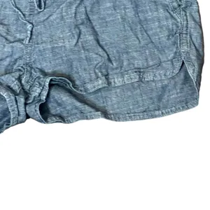 J.Crew Chambray Blue Shortie Shorts Women's XXS Drawstring Waist Split‎ Side Hem thumbnail 4