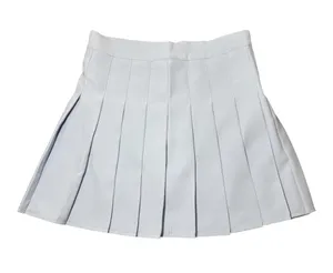 Pleated Light Blue Mini Skirt Size L thumbnail 1
