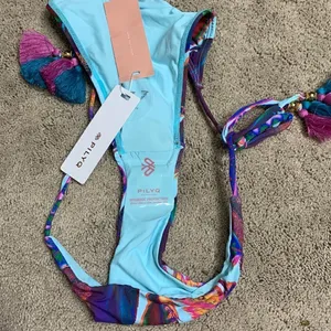 PILYQ Vida feather teeny string bikini set. New thumbnail 12