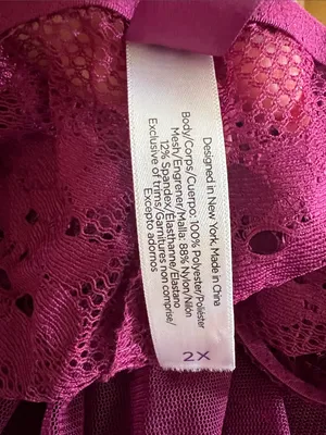 2X - Adore Me - Deep Purple Sheer Lace Halter Teddy thumbnail 6