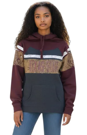 Rivalry Threads Texas State Womens Hoodie Sweatshirt Large Maroon College Graphic Pullover thumbnail 1