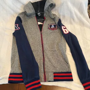 new nfl new england patriots full zip hoodie sweatshirt size small S thumbnail 1