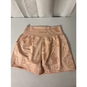 NEW Gymshark Womens Power Jacquard Pink Shorts Pockets Size Medium‎ thumbnail 9