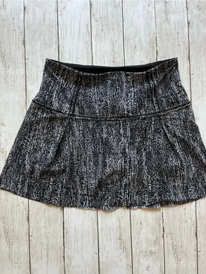 Lululemon Lost in Pace Skirt Air Time White Black Size 6 Rare thumbnail 8