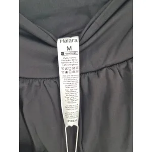 Halara Womens Athletic Shorts Black Crossover Waistband Softlyzero Airy M thumbnail 7