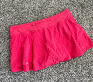 Lululemon Pace Rival Mid-Rise Skirt Pink Size 12 Athletic Skirt thumbnail 1