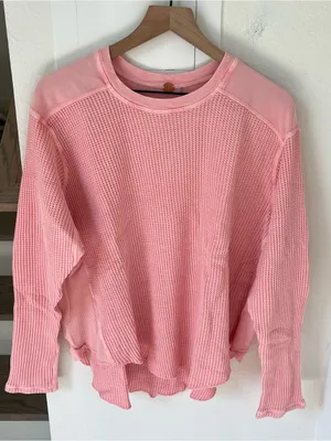 Free People FP One Blake Thermal in Blush Pink NWT thumbnail 2