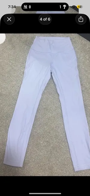 Lululemon Wunder Under High-Rise Tight 25" Pastel Blue thumbnail 4