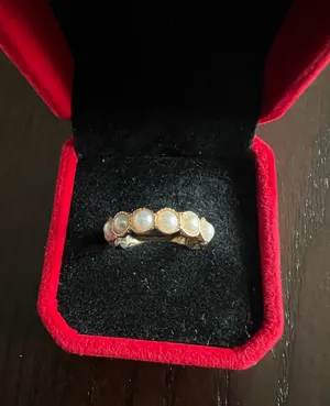 Gorgeous Golden Embellished Ring Size 7 Gold thumbnail 1