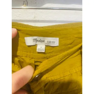 MADEWELL Women's Green Loose Fitting Drapey Wide-Leg Cargo Pants Size 4 thumbnail 10