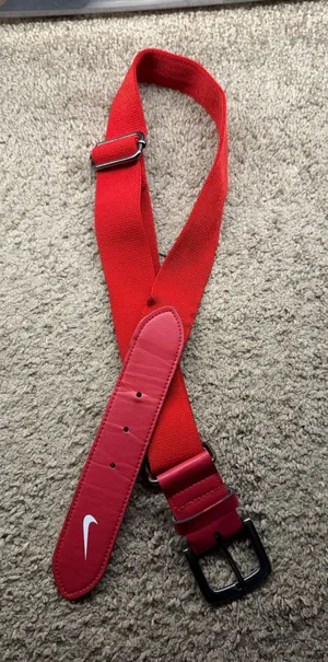Nike red softball belt thumbnail 1