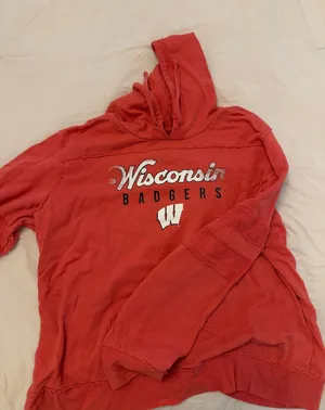 Wisconsin Badgers Sweatshirt Red Size 1X thumbnail 1