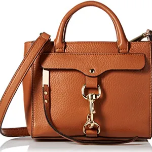 Rebecca Minkoff Dog Clip Tote Mini Satchel in Camel Brown thumbnail 2