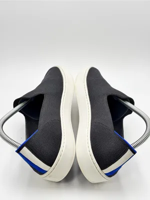 Rothy's The Original Slip On Sneakers Gray Knit Slip-On Loafers with White Sole thumbnail 3