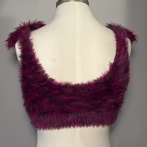 Urban Outfitters Small Fuzzy Furry Crop Top Shirt thumbnail 2