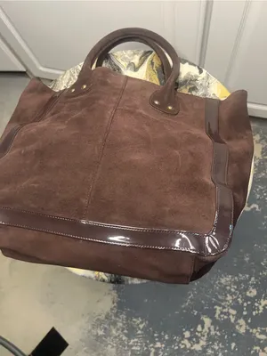 Y2K Gap Genuine Suede Brown Tote Bag thumbnail 5