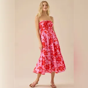 NWT Altar’d State Mallory Floral Midi Dress thumbnail 2