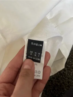 SHEIN White Dress Size Medium 0321 thumbnail 6