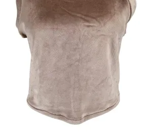 Skims‎ Velour Tank Top Size Large Velvet Sleeveless Cropped Brown Tan Stretch thumbnail 4