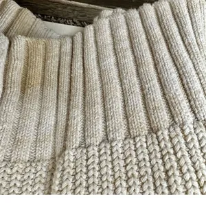 Free People cream V neck long sleeve oversized sweater thumbnail 6