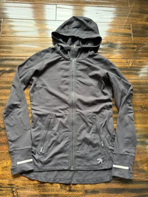 New Balance Black Full Zip Athletic Hoodie thumbnail 1
