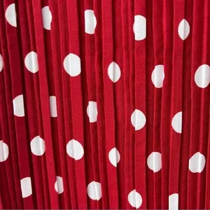 Lulus Pleat to Meet You Wine Red Polka Dot Long Sleeve Shift Dress LARGE‎ thumbnail 7