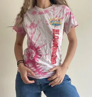 Gildan Pink Tie Dye Tee thumbnail 1