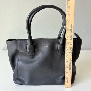 Kate Spade Melanie Satchel Black Women’s Handbag ~Very Good thumbnail 11