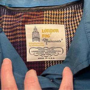 Vtg 70s London‎ Fog Women’s 6P Blue Trench Coat USA Removable Lining Petite Belt thumbnail 8