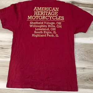 Indian Motorcycle Short Sleeve Graphic Tee Shirt Women’s Medium thumbnail 3