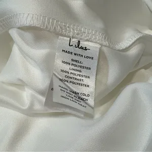 Lulus Iconic Adoration White Satin Peplum Sheer Bustier Maxi Dress Size M thumbnail 6